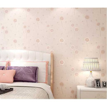 High-end girls seamless wall covering bedroom childrens room wall covering yarn-dyed high-precision cartoon non-wallpaper