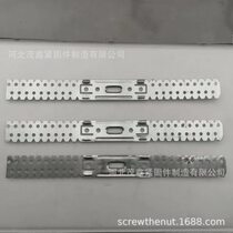 Stainless steel light steel keel accessories partition 50U type card auxiliary keel fixed sawtooth clip 60 keel support card factory