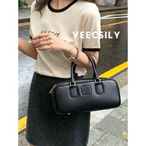 Channel goods ~ Exquisite and easy to match 23s classic letter bowling bag ladies handbag