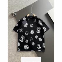 (Deposit) Couples short-sleeved tops casual round neck prints great selection trendy and versatile