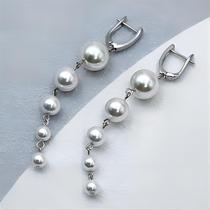 Exquisite Big Simulated Pearl Earrings Fashion Long Pearls S