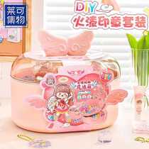 Lecoguka Creative Grand Slam DIY Lai Fairy Guardian Magic Box Castle Magic Treasure Box Princess Magic Sound Box Seal