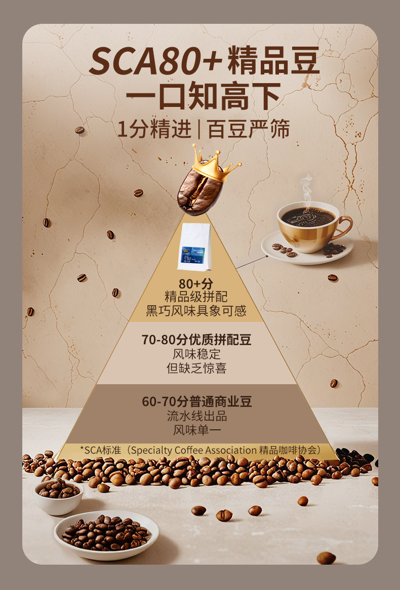FS2C 黑巧森林 SCA 80+ 意式拼配深度烘焙精品咖啡豆 450g 双重优惠折后¥46包邮