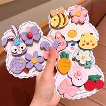 Babys cute broken hair stickers cartoon bangs stickers baby hair clips that dont hurt hair little girl hair clips