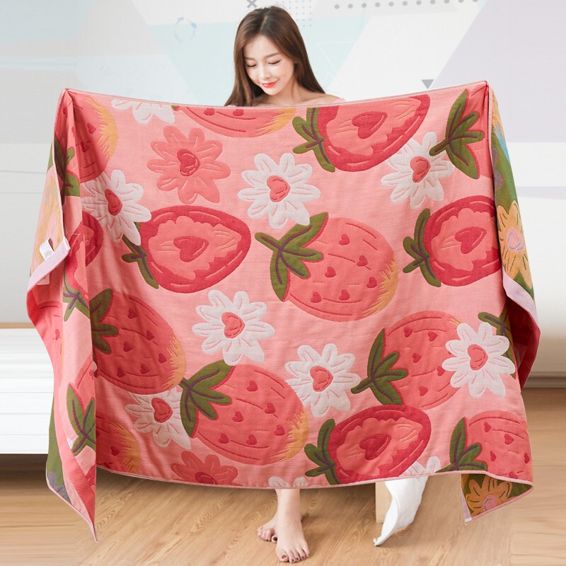 Joyleo Skin-Friendly Pure Cotton Gauze Bath Towel 2026 New Model 100% Cotton Household Women's Large Quick-Drying Absorbent Wrap Towel