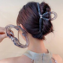 Korean hair clip Internet celebrity headwear large clip on the back of the head transparent hair clip elegant temperament shark clip