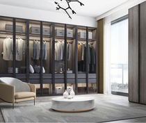 Customized minimalist narrow frame tempered glass cabinet door aluminum frame glass door swing door wine cabinet door bookcase door wardrobe door