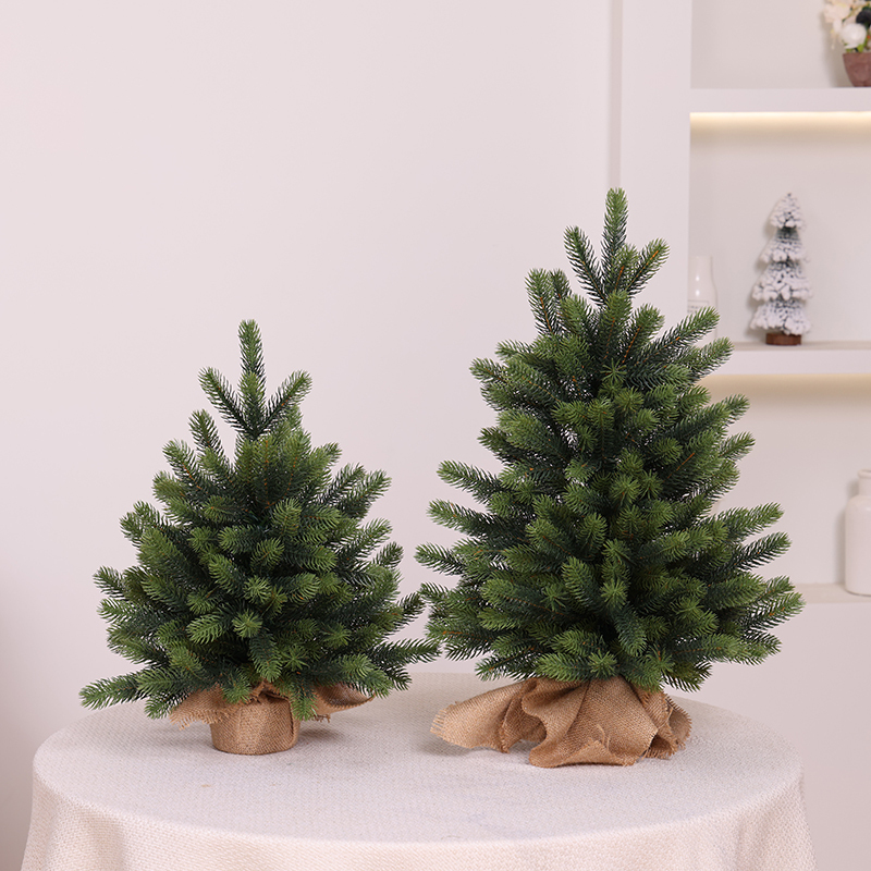 Qgar Factory Direct Sales Christmas Handmade Pe Material Tabletop Small Christmas Tree Ornaments Restaurant Front Desk Christmas Bare Tree
