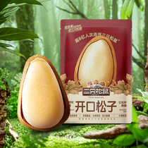 Three squirrels peel open pine nuts by hand 16g Northeast pine nut snack specialty