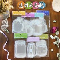 pet same dried flower bookmark handmade diy material transparent homemade embossed plant embossed transparent bookmark