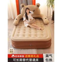 2024 new height inflatable double air-exposed bed for one person high-end three-layer thickened flocking household folding bed