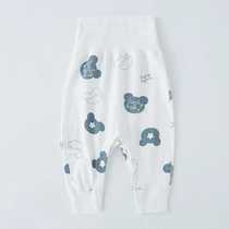 Baby pants diaper pants snap-button baby high-waisted pants belly pants newborn pp concealed button open spring and autumn pants