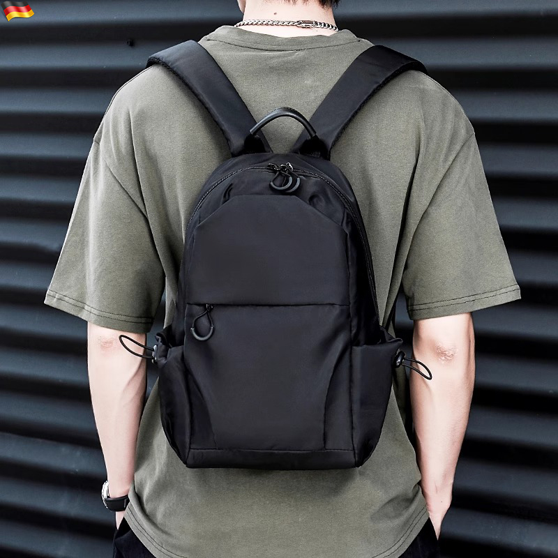 German Small Backpack for Men, Trendy Brand, Mini Lightweight Student School Bag, Sports Short Trip Backpack, Men's Waterproof