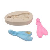 `Sugar mold ballet shoes silicone mold dance shoes cake ba