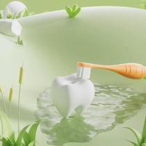 New childrens soft-bristle toothbrush 3-6-12 years old and above boys and girls cartoon carrots primary school students baby teeth