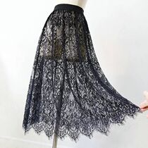 2024 Fashion Basic Underskirt Female Half Length Skirt Lace