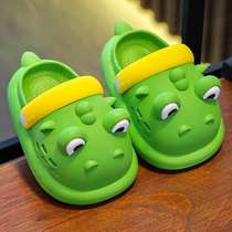 Baby slippers summer small medium and large children indoor non-slip bathing boys hole shoes cute dinosaur childrens beach shoes