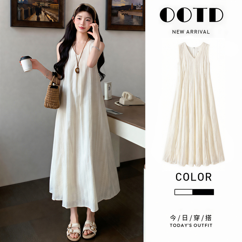 Maternity Dress for Women, Summer 2026 New Style, High-End, Stylish, Sleeveless, Non-Obtrusive, Beautiful Dress for Pregnant Women