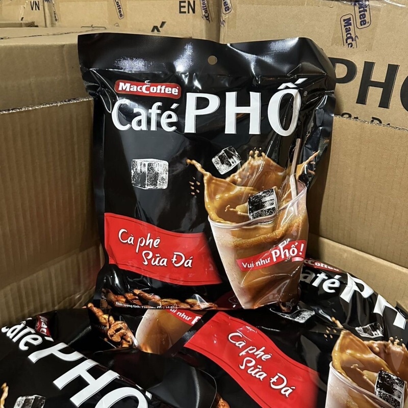 Vietnam's Maccoffee Fragrant Milk Cafe Pho Instant Coffee 720g 30 Small Packs Affordable Pack