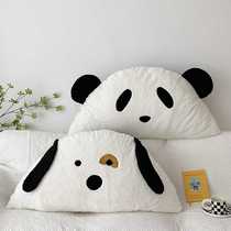 ins cartoon bedside cushion cushion childrens room bedside baby velvet large backrest bedroom sofa lumbar removable and washable