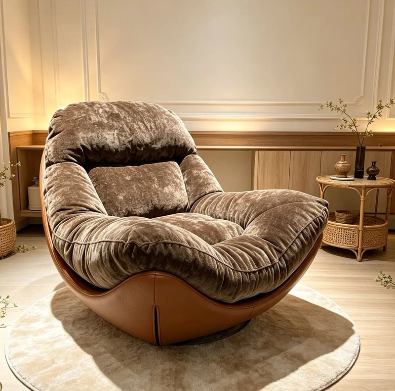 【Lanyue】2026 New Model Swivel Chair for Home Balcony and Living Room, Reclining Leisure Lazy Sofa, Single Recliner Swivel Chair 【Lanyue】2026 New Model Swivel Chair for Home Balcony and Living Room, Reclining Leisure Lazy Sofa, Single Recliner Swivel Chair