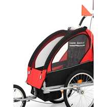 Bicycle rear trailer double childrens foldable hiking bike sleeping parent-child travel baby walking trailer