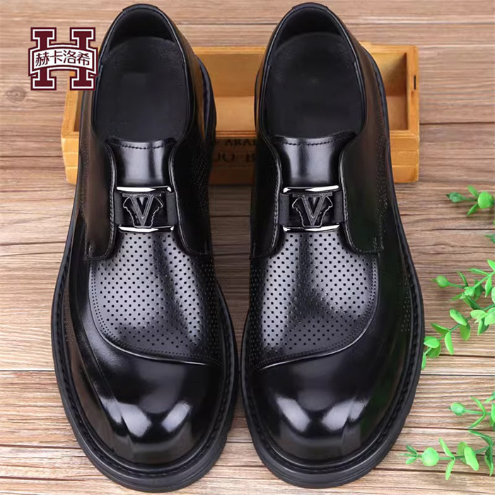 Hecalocy Hecalocy British Accessible Luxury Brand Summer Large Size Men's Sandals Clogs Cut Out Breathable Footwear