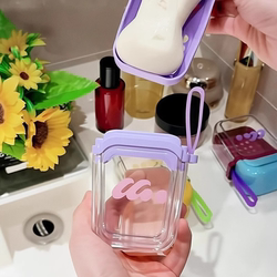 No More Worrying about Soap Getting Damaged! Travel Soap Box, Portable Storage Box, Soap Box with Drainage and Lid, Small Soap Box