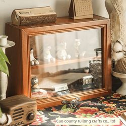 Purchasing Products: Desktop Storage Box, Cosmetics and Perfume Organizer, Zakka Solid Wood Cup, Tea Set, Flip-Top Glass Protector