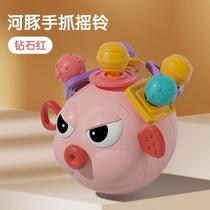 Manhattan hand ball baby silicone chewable teether molar stick baby toy 0-1 years old 3 to 6 months and above