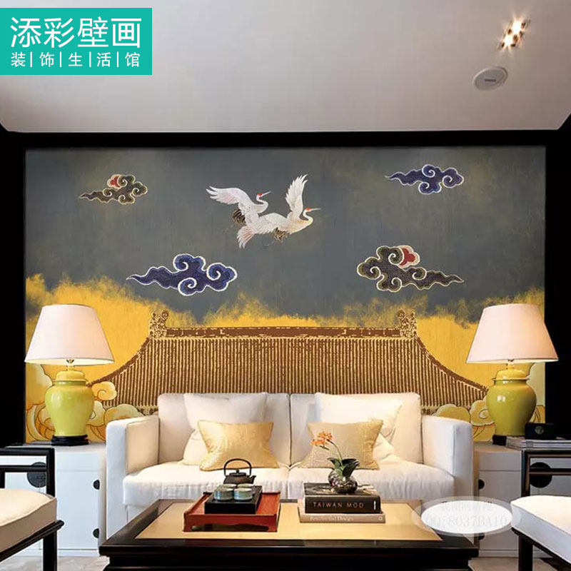 Chinese imperial court windy wall paper Xiang Yunrui Background Pattern China Wind 3d wallpaper Classical seamless wall cloth eco-friendly