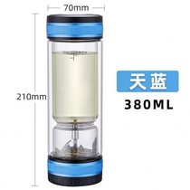 (Light luxury high-end) glass tea cup tea water separation large capacity tea water separation tea cup mens double-layer glass