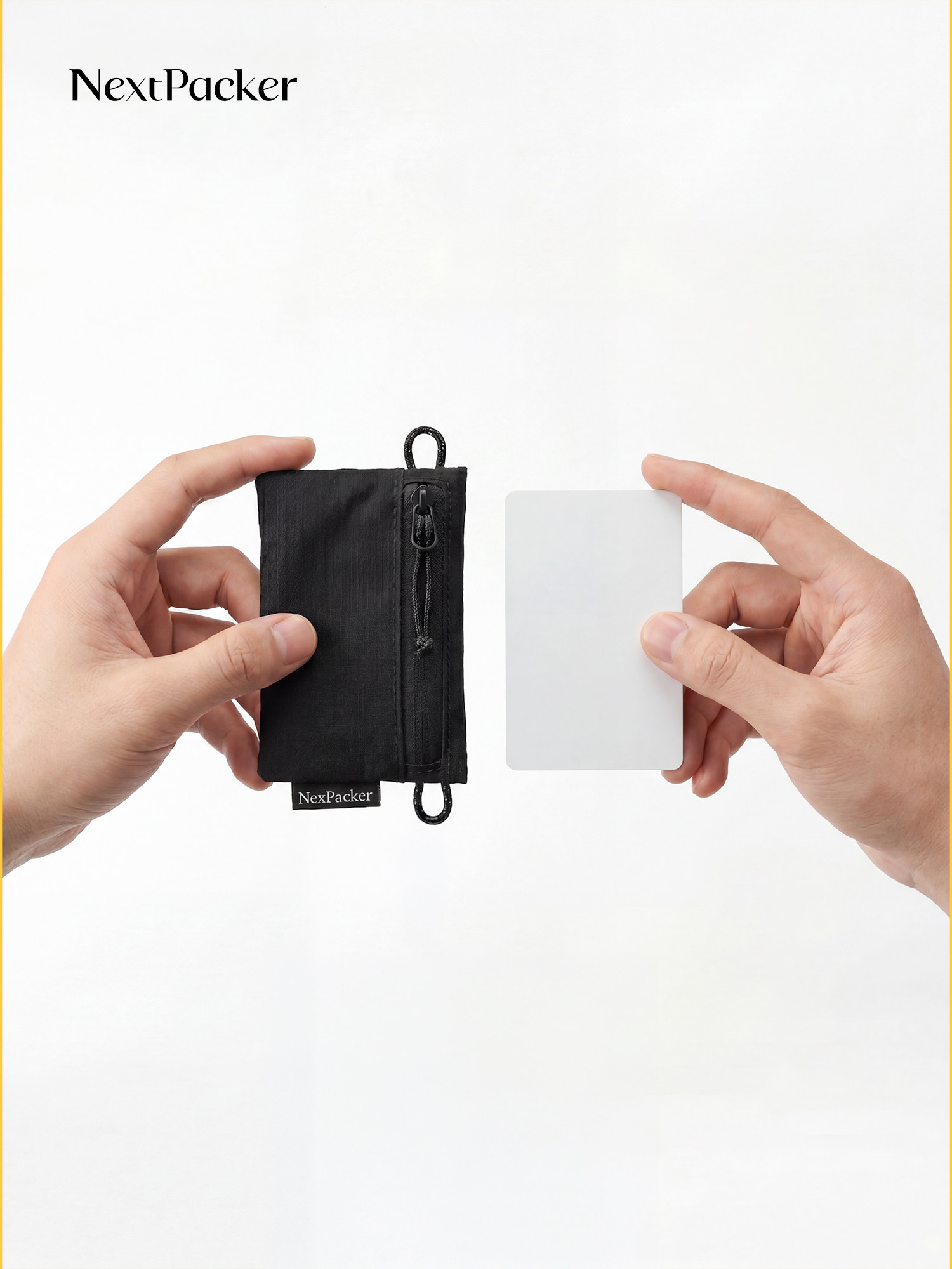 Nextpacker Ultra-Thin Card Holder Mini Coin Purse Document Storage Bag Key Card Holder Portable Small Bag