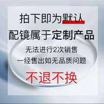 Aspheric myopia anti-blue light anti-radiation presbyopic 160 167 174 hard wear-resistant resin color-changing lenses