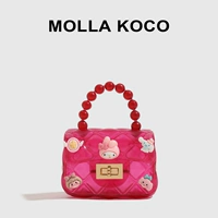 Красная прозрачная сумка для плеча MKO