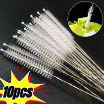 1-10pcs Stainless Steel Soft Hair Straw Cleaning Brushes Baby