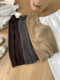 High-end brown cardigan knitted vest for women spring and autumn layered wool vest short sweater vest jacket top