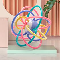 Manhattan Ball for Infants and Toddlers Baby Teething Grinding Ball Bite and Bite Rattle Bed Bell 0-3 Years Old Baby Toy