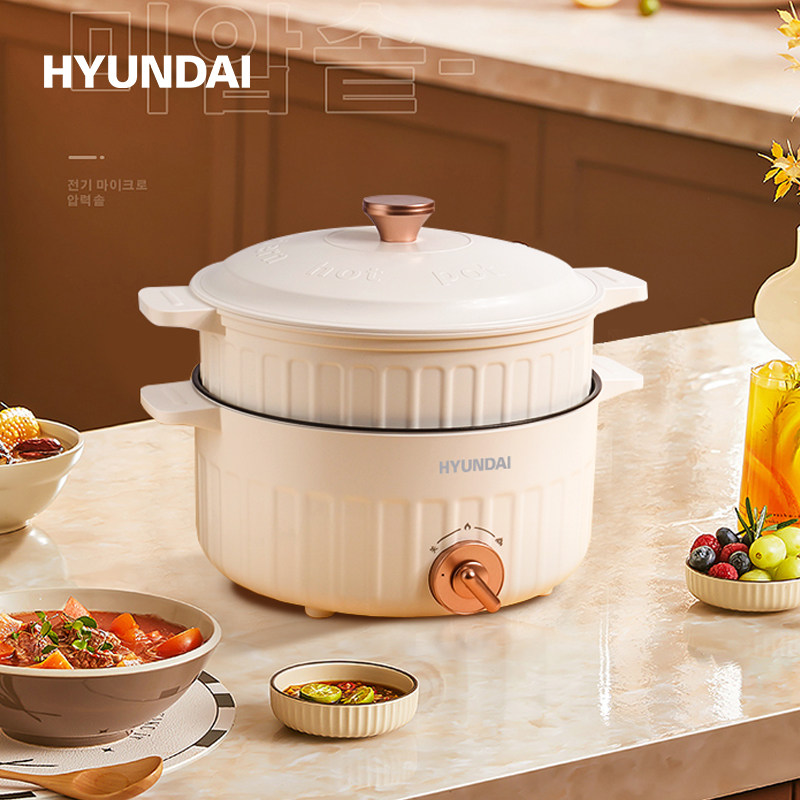 韩国现代HYUNDAI多功能电火锅 2.5L TS-20D 煎煮涮焖炖炒样样精通