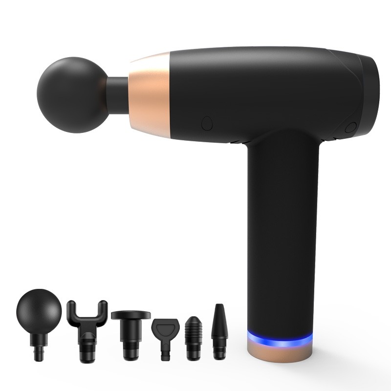 宏太筋膜枪肌肉放松器冲击抢按摩枪健身肌肉按摩放松器 HT-10M 炫酷黑