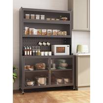 Kitchen sideboard with multiple BVE functional storage cabinets one-piece wall-mounted floor-to-ceiling appliance storage cabinet