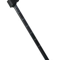 New Qiansheng-DS8211] Carbon straight handle external locking telescopic trekking pole three-section outdoor hiking and mountain climbing