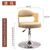 New new Chinese style log back bar chair linen home bar chair lift chair rotating front desk chair bar stool high