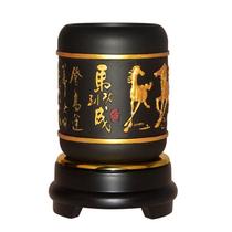 Resin crafts activated carbon horse carving to success pen holder office ornaments business gifts graduation gift printing