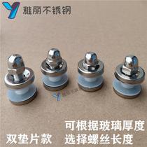 Stainless steel advertising nails Handrail glass clamp fixing screws Acrylic plate fixing nails Hexagonal glass nails