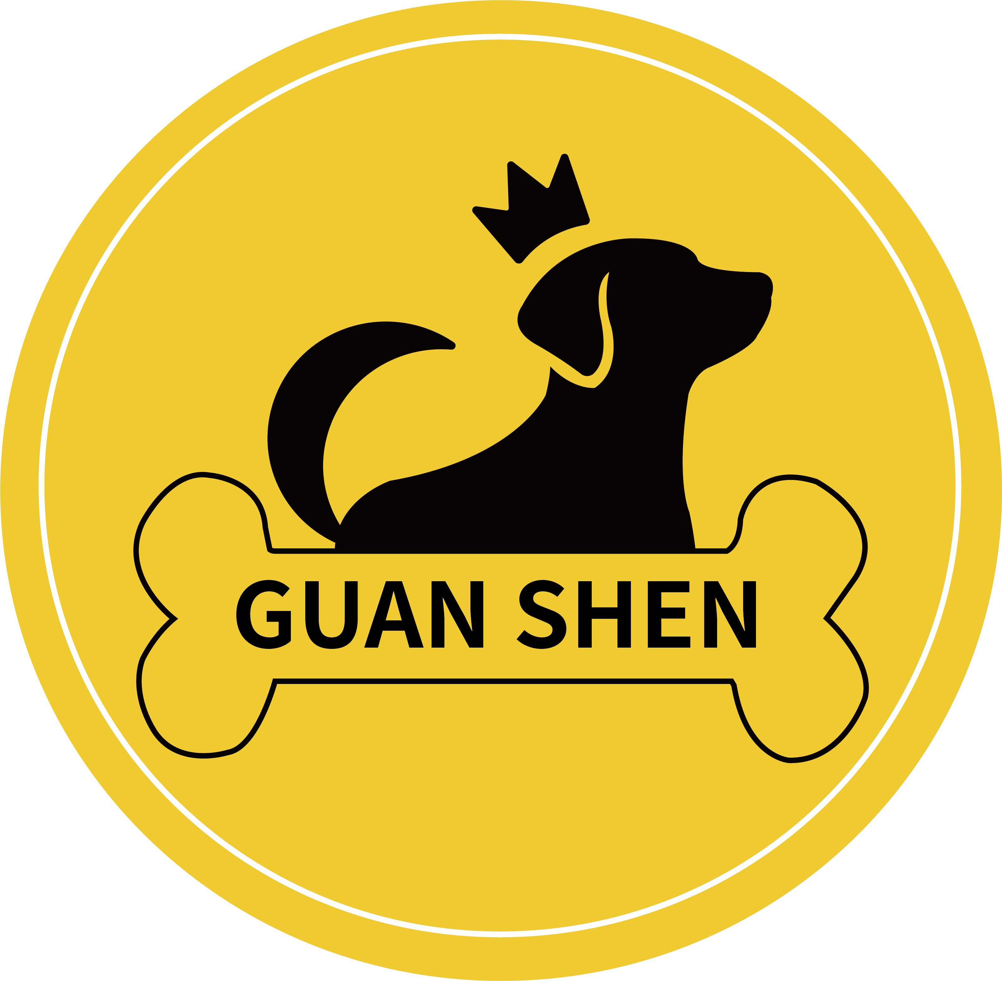 冠绅宠物食品生活馆的LOGO