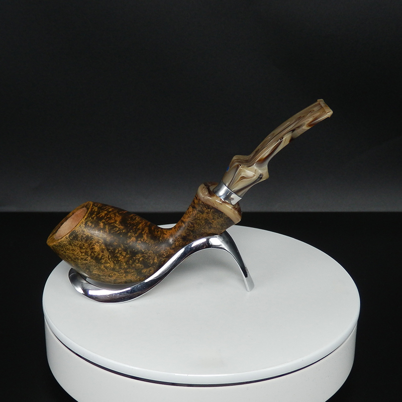 Ardor Italian Handmade Briar Smooth Surface Pufferfish Men's Traditional Filter Pipe