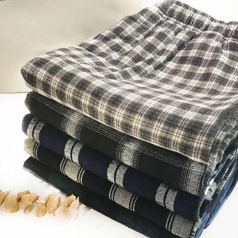 40-150kg Plaid Pajama Pants Men's Autumn and Winter Long Pants Home Wear Skin-Friendly Casual Comfortable Men's Plus Size Lounge Pants 40-150kg Plaid Pajama Pants Men's Autumn and Winter Long Pants Home Wear Skin-Friendly Casual Comfortable Men's Plus Size Lounge Pants