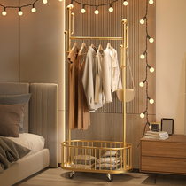 German clothes hanger home hanging clothes floor bedroom storage light luxury advanced removable wheeled simple clothes drying rack