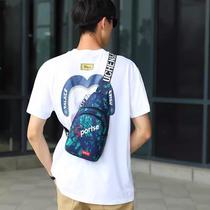 Colorful nylon bag sports and leisure chest bag crossbody bag trendy fashion shoulder bag